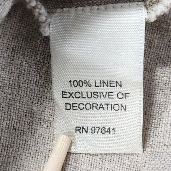 j.jill Blazer Womens Medium Linen Tan Button Down Embroidery Pockets Collared - Picture 9 of 13